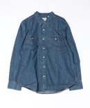 【LEVI'S/リーバイス】【王道ウエスタン】デニム ウエスタンシャツ スナップボタン 長袖 インディゴブル