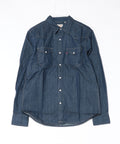【LEVI'S/リーバイス】【王道ウエスタン】デニム ウエスタンシャツ スナップボタン 長袖 インディゴブル