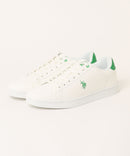 【U.S. POLO ASSN./ユーエスポロアッスン】ワンポイント ブランドロゴスニーカー ローカット PUレザー シンプル きれいめ カジュアル 通勤 通学