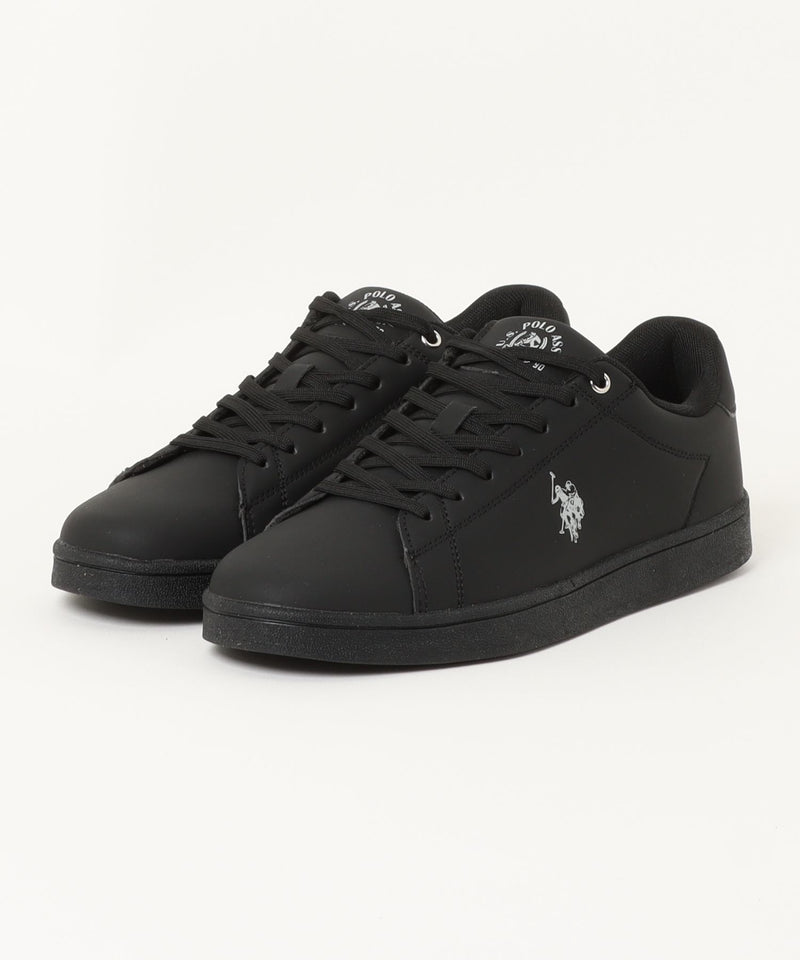 新品未使用！POLO キャンバススニーカー オールブラック U.S. POLO ASSN./ユーエスポロアッスン】ワンポイント ブランドロゴ