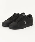 【U.S. POLO ASSN./ユーエスポロアッスン】ワンポイントロゴ カジュアルスニーカー ローカット PUレザー シンプル きれいめ 通勤 通学