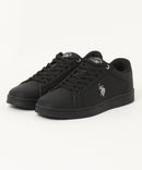 【U.S. POLO ASSN./ユーエスポロアッスン】ワンポイントロゴ カジュアルスニーカー ローカット PUレザー シンプル きれいめ 通勤 通学
