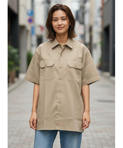 DICKIES/ディッキーズ】【シワになりにくく丈夫】TCツイルワークシャツ