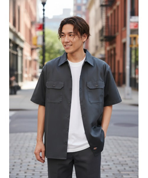 DICKIES/ディッキーズ】【シワになりにくく丈夫】TCツイルワークシャツ