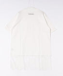【C-FORT POINT/フォートポイント】【1枚でサマになる上品Tシャツ】裾レースチュニックＴシャツ 綿100% 体型カバー 重ね着風 裾コンシャス 華やか