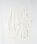 【C-FORTPOINT/フォートポイント】【1枚でサマになるTシャツ 着痩せ効果も◎】フロントねじりデザイン ビッグシルエットTシャツ 綿100％ 体型カバー 立体デザイン きれいめ 大人カジュアル