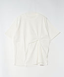 【C-FORTPOINT/フォートポイント】【1枚でサマになるTシャツ 着痩せ効果も◎】フロントねじりデザイン ビッグシルエットTシャツ 綿100％ 体型カバー 立体デザイン きれいめ 大人カジュアル