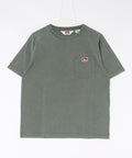 【BEN DAVIS/ベンデイビス】【パウダーブリーチ加工でヴィンテージ感ある仕上がり】ワンポイント 胸ポケットTシャツ 綿100% ゴリラピスネーム ポケT 古着風 ユーズド感 アメカジ ストリート ユニセックス