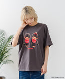 【Monchhichi/モンチッチ】【限定オリジナルデザイン】モンチッチ Tシャツ コットン100% ドロップショルダーシルエット プリント サガラ刺繍 半袖 カットソー キャラクター レトロ ユニセックス