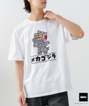【GODZILLA/ゴジラ】【コットン100％のしっかりした生地 ドロップショルダー】オリジナルデザイン 刺繍Tシャツ ゴジラ キングギドラ メカゴジラ コラボ 特撮 映画 キャラT オーバーサイズ