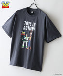 【TOY STORY/トイ・ストーリー】【限定オリジナルデザイン】半袖Tシャツ 綿100% ドロップショルダー ワンポイント バックプリント ディズニー ピクサー キャラクター クルーネック Disney ユニセックス