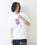 新柄追加！！【TOM AND JERRY/トムとジェリー】オリジナルデザイン 刺繍 Tシャツ ジェリー タフィー ドロップショルダー ビッグシルエット ユニセックス キャラクター