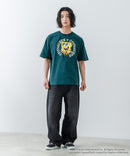 【SPONGEBOB/スポンジ・ボブ】 オリジナルデザイン 刺繍 Tシャツ ドロップショルダー ビッグシルエット ユニセックス キャラクター