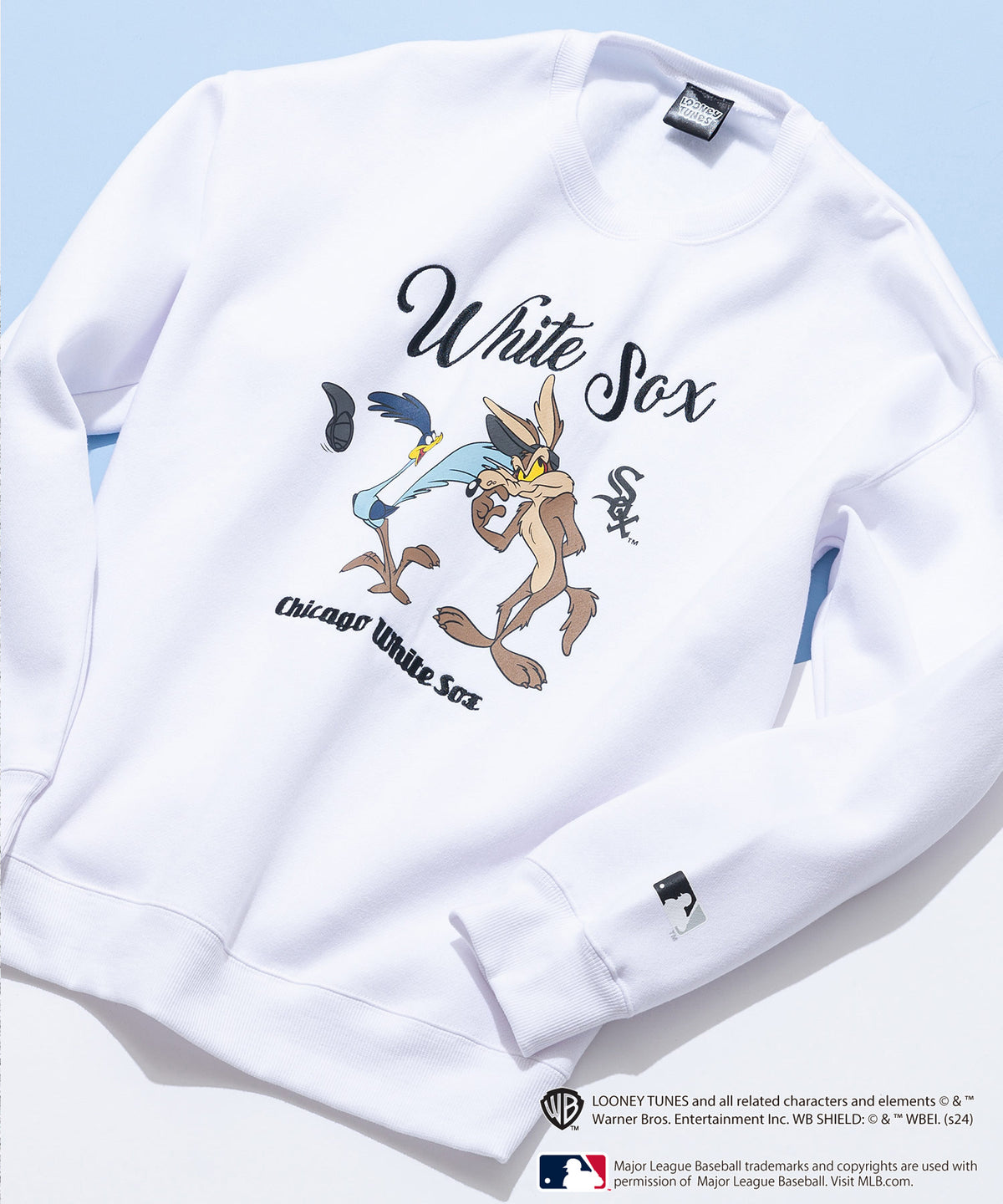 Looney Tunes × MLB オリジナルデザイン 裏起毛クルーネック