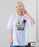 【タマ＆フレンズ～うちのタマ知りませんか？】オリジナルデザインTシャツ バイキンくん 刺繍 ドロップショルダー ユニセックス