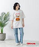 『グレムリン』 オリジナルデザイン 刺繍 Tシャツ ギズモ ドロップショルダー ビッグシルエット ユニセックス キャラクター