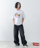 【おさるのジョージ】 オリジナルデザイン 刺繍 Tシャツ ジョージ ドロップショルダー ビッグシルエット ユニセックス キャラクター