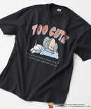 【TOM and JERRY/トムとジェリー】オリジナルデザインTシャツ 刺繍 ドロップショルダー ユニセックス