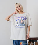 【TOM and JERRY/トムとジェリー】オリジナルデザインTシャツ 刺繍 ドロップショルダー ユニセックス
