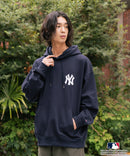 【MLB/メジャーリーグベースボール】裏起毛 バックロゴ フーディー プルオーバーパーカー