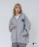 【PEANUTS/ピーナッツ】【ユニセックスデザインでリンクコーデにも◎】MLB×PEANUTS 裏起毛ジップパーカー 保温 キャラクター ドジャース ヤンキース ホワイトソックス