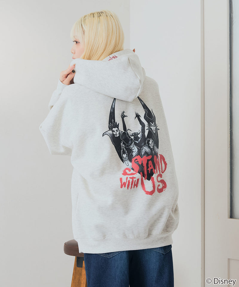 【DISNEY/ディズニー】＜ナイトメアー・ビフォア・クリスマス＞＜ディズニーヴィランズ＞ビッグシルエット 裏起毛 プルオーバーパーカー フーディー ドロップショルダー オーバーサイズ