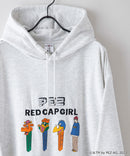 【PEZ x RED CAP GIRL】裏毛 イラスト ビッグシルエット フーディー  プルパーカー