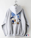 【PEANUTS×MLB】オリジナルデザイン フルジップパーカー ヤンキース ドジャース カブス キャラクター