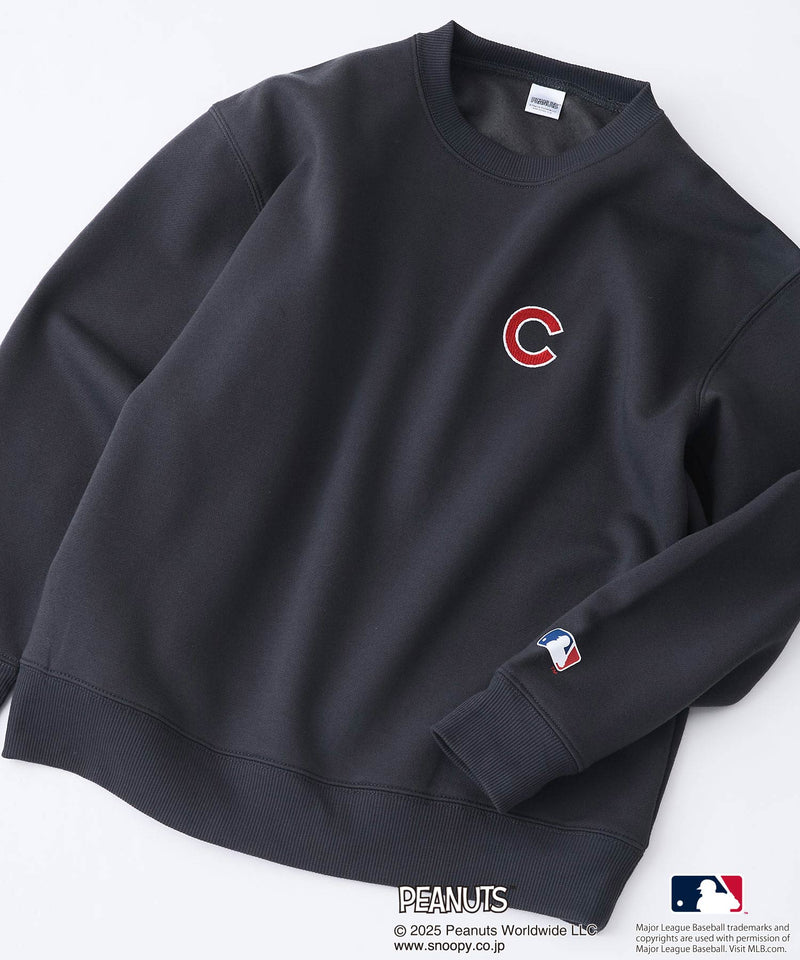 【PEANUTS×MLB】オリジナルデザイン KIDS裏起毛トレーナー キッズサイズ ヤンキース ドジャース カブス キャラクター