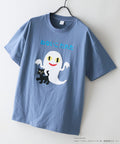 【ねないこだれだ】【コットン100％のしっかりした生地 ドロップショルダー】オリジナルデザイン 刺繍Tシャツ せなけいこ 絵本 コラボ キャラクター 半袖 ユニセックス おばけ グッズ かわいい