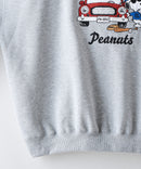 【PEANUTS/ピーナッツ】【ユニセックスデザインでリンクコーデにも◎】MLB×PEANUTS 裏起毛トレーナー 保温 キャラクター ドジャース ヤンキース パイレーツ