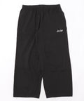 【BEN DAVIS/ベンデイビス】【シンプルながら細かなディティールが光る一本】カーブシルエットワイドパンツ スウェットパンツ イージーパンツ ワンポイント刺繍 ゴリラネームタグ 裾ショックコード ユニセックス
