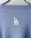 【PEANUTS/ピーナッツ】【ユニセックスデザインでリンクコーデにも◎】MLB×PEANUTS 裏起毛トレーナー 保温 キャラクター ドジャース ヤンキース パイレーツ