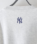 【PEANUTS/ピーナッツ】【ユニセックスデザインでリンクコーデにも◎】MLB×PEANUTS 裏起毛トレーナー 保温 キャラクター ドジャース ヤンキース パイレーツ