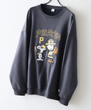 【PEANUTS/ピーナッツ】【ユニセックスデザインでリンクコーデにも◎】MLB×PEANUTS 裏起毛トレーナー 保温 キャラクター ドジャース ヤンキース パイレーツ