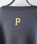 【PEANUTS/ピーナッツ】【ユニセックスデザインでリンクコーデにも◎】MLB×PEANUTS 裏起毛トレーナー 保温 キャラクター ドジャース ヤンキース パイレーツ