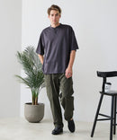 【BLUE STANDARD/ブルースタンダード】【ひんやり涼しい接触冷感】COOLスムースヘンリーネックTシャツ リラックスフィット スムース素材 なめらか きれいめ