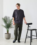 【BLUE STANDARD/ブルースタンダード】【ひんやり涼しい接触冷感】COOLスムースヘンリーネックTシャツ リラックスフィット スムース素材 なめらか きれいめ