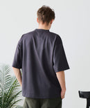 【BLUE STANDARD/ブルースタンダード】【ひんやり涼しい接触冷感】COOLスムースヘンリーネックTシャツ リラックスフィット スムース素材 なめらか きれいめ