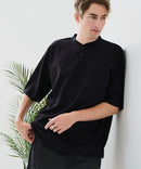 【BLUE STANDARD/ブルースタンダード】【ひんやり涼しい接触冷感】COOLスムースヘンリーネックTシャツ リラックスフィット スムース素材 なめらか きれいめ