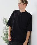 【BLUE STANDARD/ブルースタンダード】【ひんやり涼しい接触冷感】COOLスムースヘンリーネックTシャツ リラックスフィット スムース素材 なめらか きれいめ