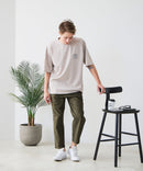 【BLUE STANDARD/ブルースタンダード】【ひんやり涼しい接触冷感】COOLスムース 部分刺繍Tシャツ リラックスフィット オーバーサイズ スムース素材 ネコ オバケ なめらか きれいめ