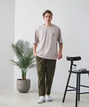 【BLUE STANDARD/ブルースタンダード】【ひんやり涼しい接触冷感】COOLスムース 部分刺繍Tシャツ リラックスフィット オーバーサイズ スムース素材 ネコ オバケ なめらか きれいめ
