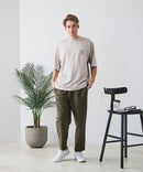 【BLUE STANDARD/ブルースタンダード】【ひんやり涼しい接触冷感】COOLスムース 部分刺繍Tシャツ リラックスフィット オーバーサイズ スムース素材 ネコ オバケ なめらか きれいめ