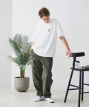 【BLUE STANDARD/ブルースタンダード】【ひんやり涼しい接触冷感】COOLスムース 部分刺繍Tシャツ リラックスフィット オーバーサイズ スムース素材 ネコ オバケ なめらか きれいめ