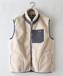 【RAGGED MOUNTAIN/ラギットマウンテン】【特殊な防風フィルムが冬の冷たい風をしっかりシャットアウト】GRAFTON 防風ボアベスト スタンドカラー 防風フィルム 防寒 タウンユース アウトドア ユニセックス