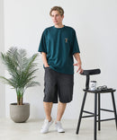 【BLUE STANDARD/ブルースタンダード】【ひんやり涼しい接触冷感】COOLスムース 部分刺繍Tシャツ リラックスフィット オーバーサイズ スムース素材 ネコ オバケ なめらか きれいめ