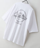 【ZERO STAIN/ゼロステイン】汗染みの目立ちにくいTシャツ ZEROSTAIN ロゴ アニマル バックプリント オーバーサイズTシャツ 防汚 UVカット ホワイト A柄 ❘ジーンズメイト公式オンラインショップ