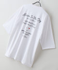 【ZERO STAIN/ゼロステイン】汗染みの目立ちにくいTシャツ ZEROSTAIN ロゴ アニマル バックプリント オーバーサイズTシャツ 防汚 UVカット ホワイト B柄 ❘ジーンズメイト公式オンラインショップ