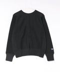 【CHAMPION/チャンピオン】【コットン素材はアメリカ綿100%】REVERSE WEAVE リバースウィーブ 裏起毛クルーネックスウェットシャツ C3-Y032 サステナブルコットン エクスパンションガゼット タフ ネームタグ ユニセックス ブラック ❘ジーンズメイト公式オンラインショップ